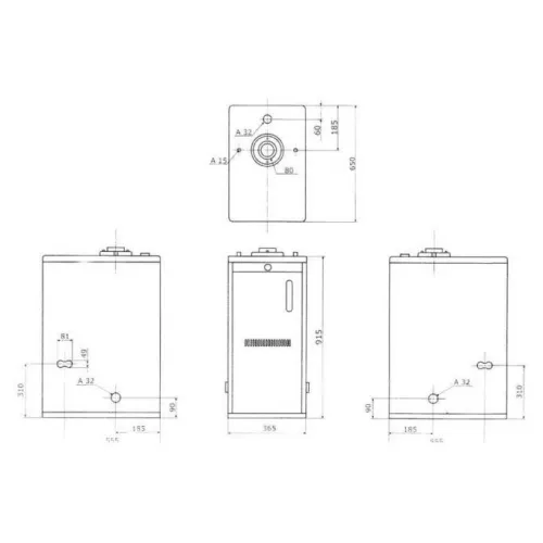 Напольный дизельный котел Kiturami TURBO 30R
