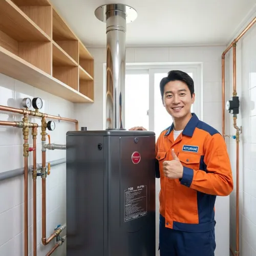 Напольный газовый котел Kiturami TGB HiFin-15
